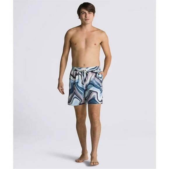 Vans Primary Print Elastic Waist Board Shorts - Picture 4 of 16